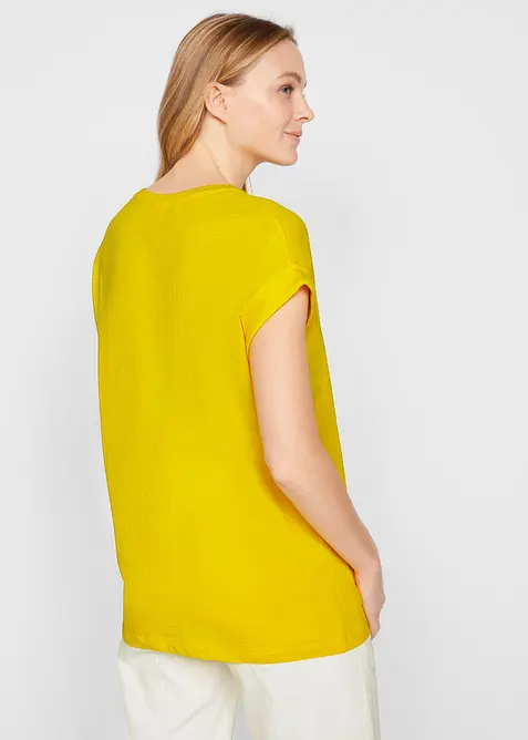 Lang topp i 100% &oslash;kologisk bomull (2-pack), bonprix