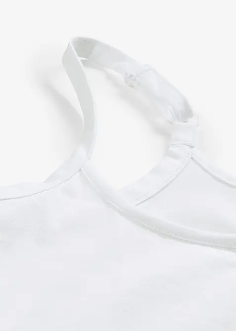 Lang singlet av &oslash;kologisk bomull, 2-pack, bonprix