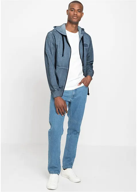 Hettejakke i vasket look, bonprix