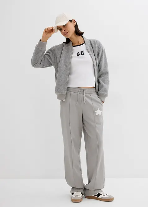 Joggebukse i 100% økologisk bomull, bonprix