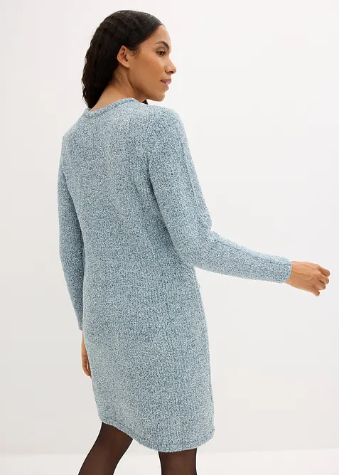 Myk kjole i strikket fleecemateriale, bonprix