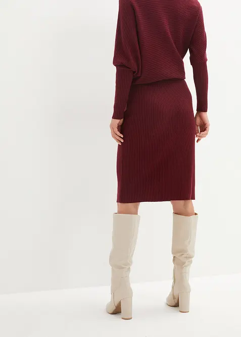 Strikkeskjørt av myk viskosemiks, bonprix