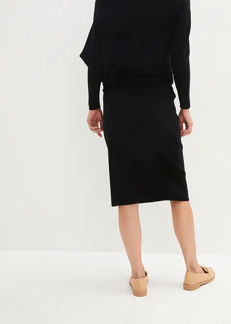 Strikkeskjørt av myk viskosemiks, bonprix