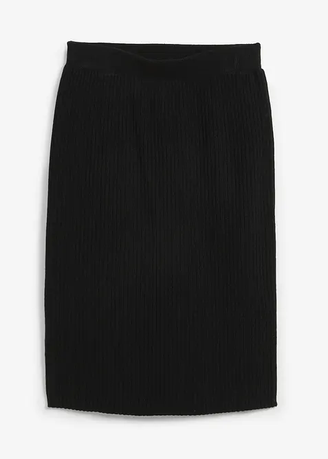 Strikkeskjørt av myk viskosemiks, bonprix