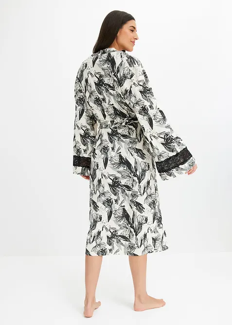 Kimono-badekåpe av myk viskosemiks, bonprix