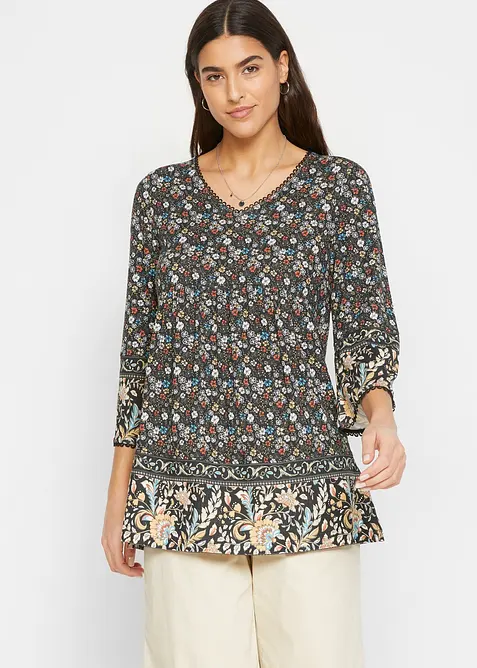 Trikot-tunika av b&aelig;rekraftig viskose, bonprix