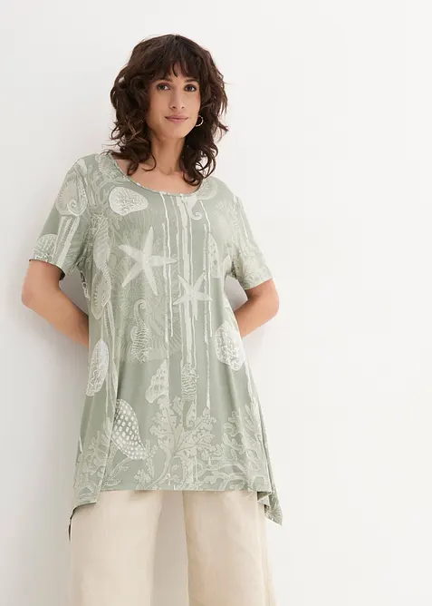 Lang topp i myk viskosemiks, bonprix