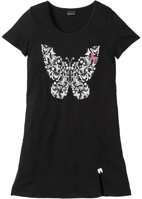 Kort nattkjole i økologisk bomull, bonprix