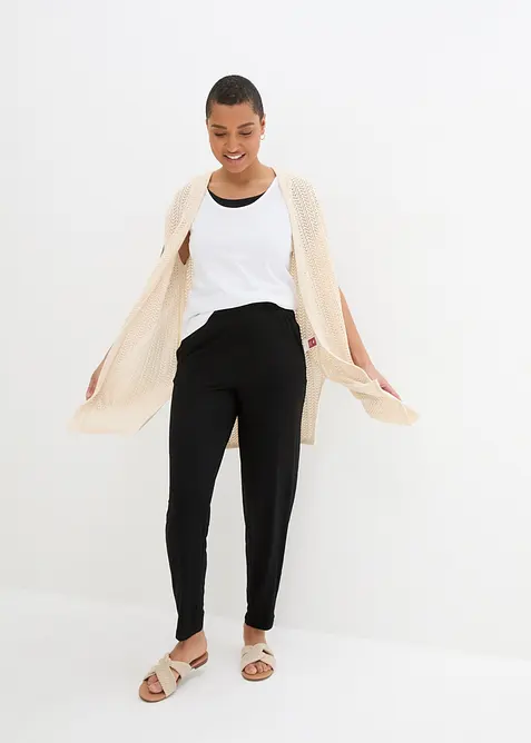 Pull on-bukse med høy midje (2-pack), bonprix