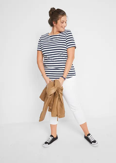 T-shirt med båthals, bonprix