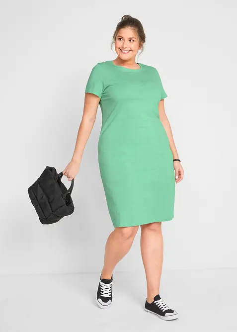 Jerseykjole i 100% bomull (2-pack), bonprix