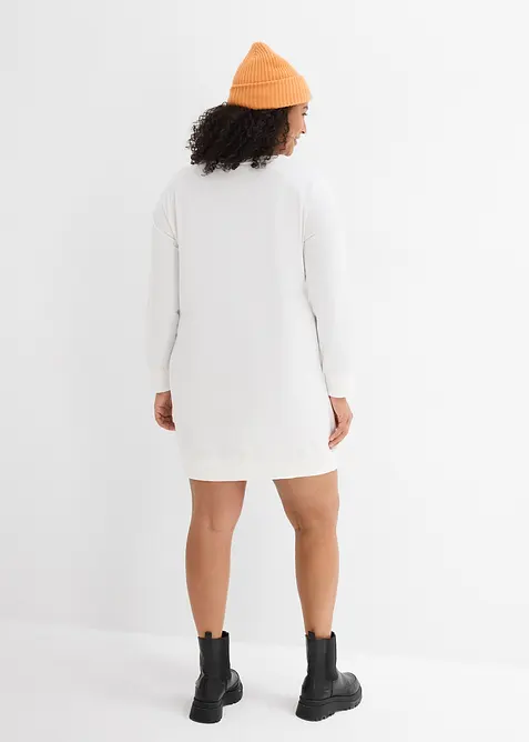 Sweatshirtkjole i myk frott&egrave;, bonprix