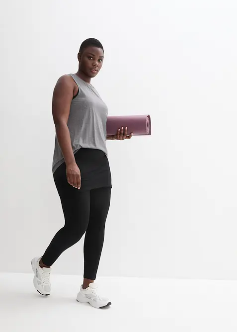 Treningsleggings med skj&oslash;rt, ankellang, bonprix