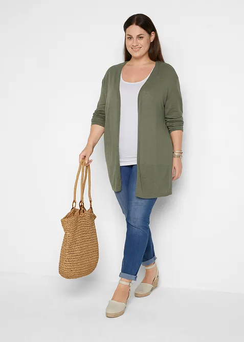 Lang, &aring;pen cardigan, bonprix