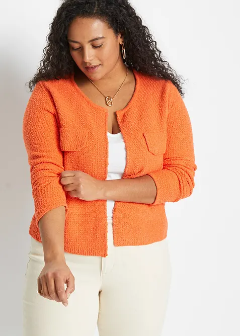 Cardigan i boucl&eacute;, bonprix