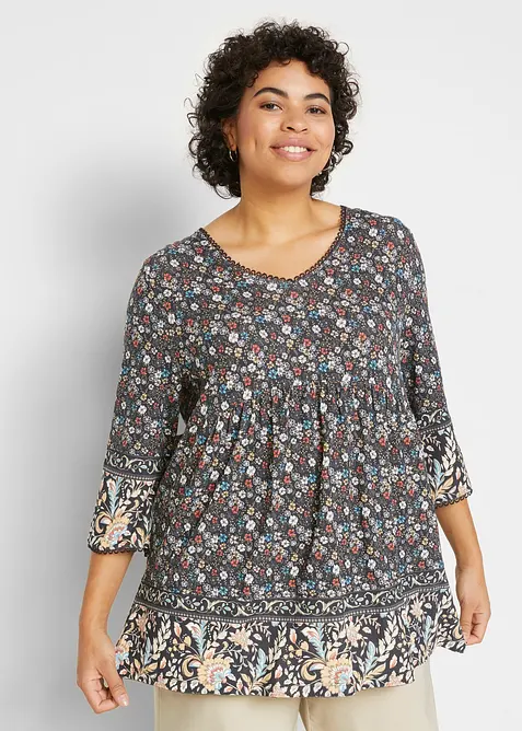 Trikot-tunika av b&aelig;rekraftig viskose, bonprix