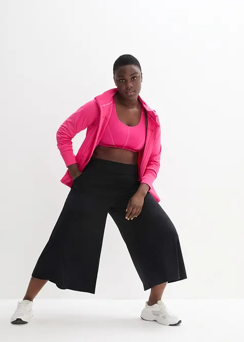 Loungewear culotte med vide ben, bonprix