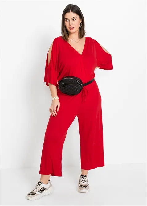 Jumpsuit i lett viskosejersey, bonprix