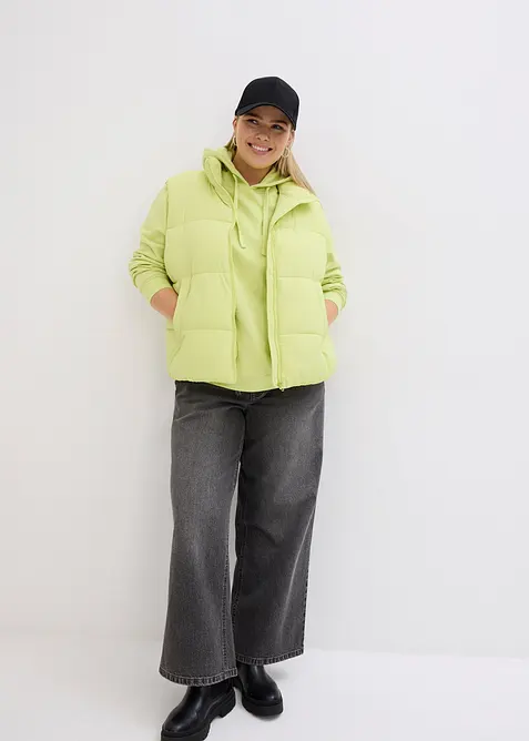 Hettegenser i myk frott&eacute;, bonprix