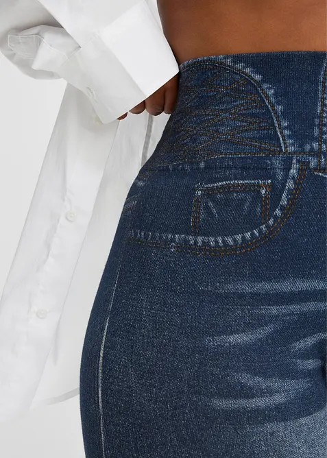Shape seamless leggings i jeans-look, sterkt figurformende, bonprix