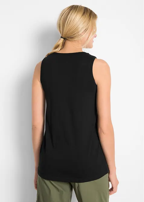 Lang bomullstopp med blonde, bonprix