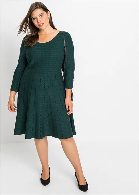 Strikkekjole i myk viskosemiks, bonprix