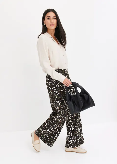 Bluse av fin sateng, bonprix