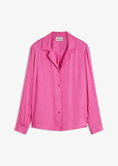 Bluse av fin sateng, bonprix