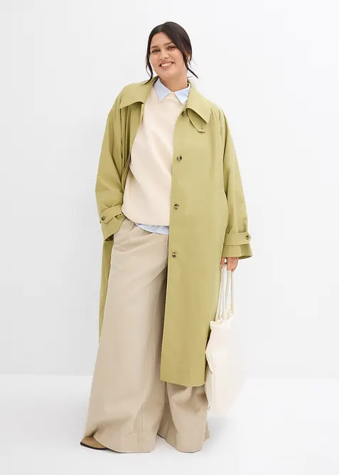 Trenchcoat med spensel, bonprix