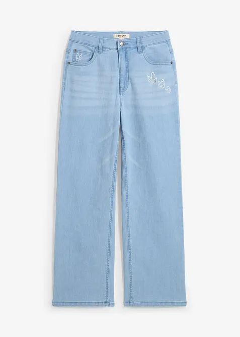 Wide-Leg-jeans Mid Waist, bonprix