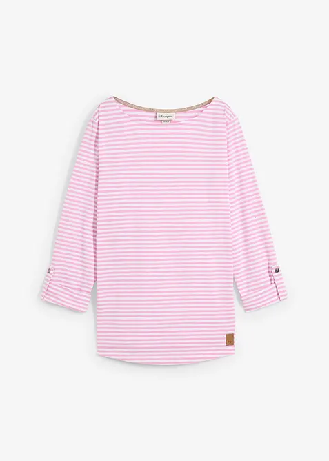 Langermet topp i 100% bomull, bonprix