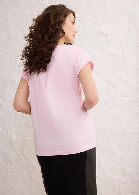 Topp med silkeandel, bonprix