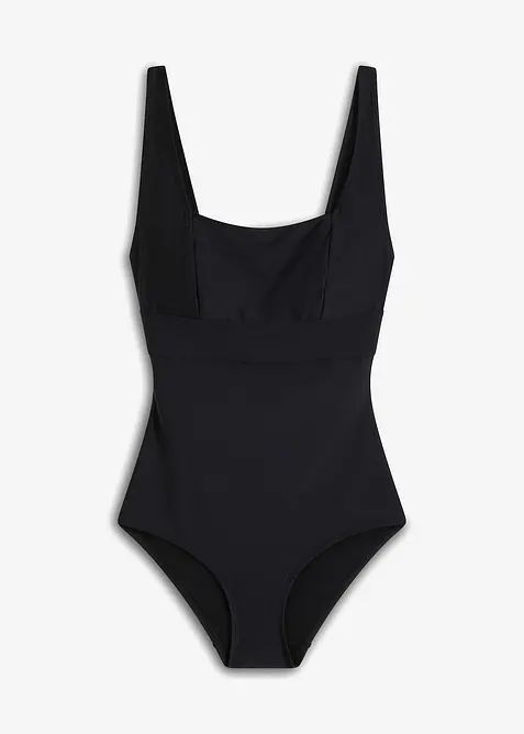 Shape-badedrakt, middels formende med firkantet utringning, bonprix