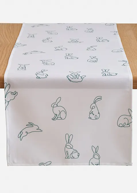 Bordl&oslash;per med hareprint, bonprix