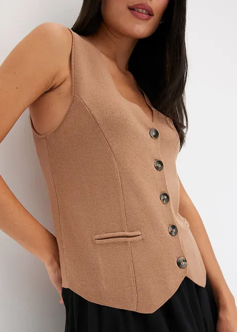 Strikkevest, bonprix