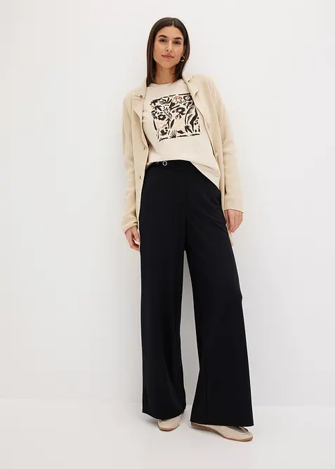 Langermet topp i &oslash;kologisk bomull, bonprix