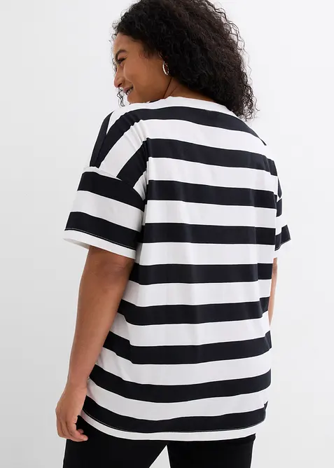 Oversized topp i 100% &oslash;kologisk bomull, bonprix