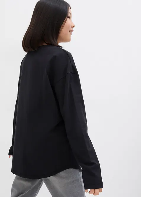 Langermet topp i 100% &oslash;kologisk bomull, bonprix