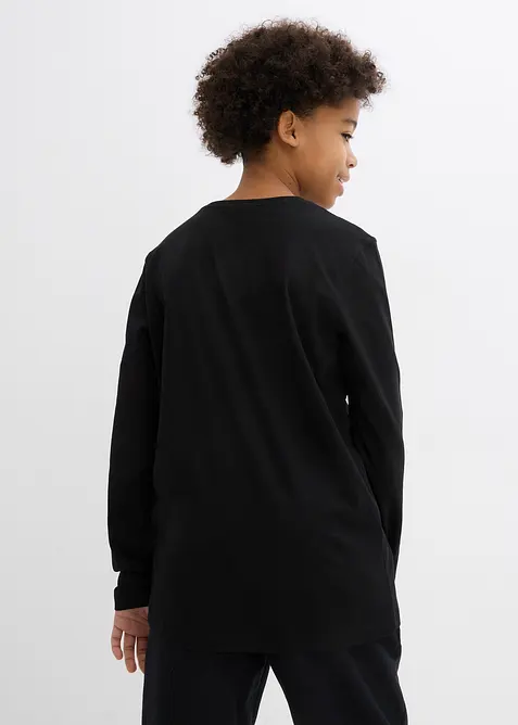 Langermet topp i ren &oslash;kologisk bomull, bonprix