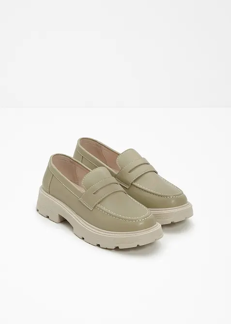 Chunky loafers med lette s&aring;ler, bonprix