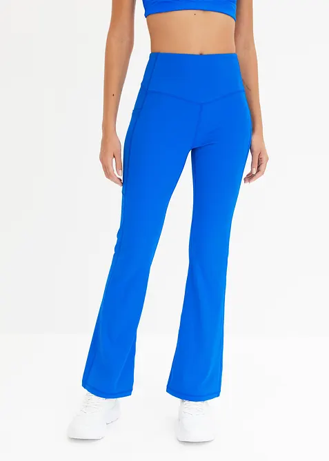 Komfort-treningstights med mobillomme, utsvingte ben, bonprix