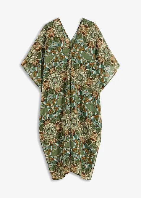 Oversized strandtunika i lett chiffon, bonprix