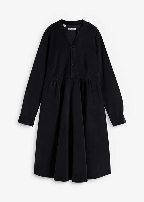 Kjole i kordfløyel i bomull, bonprix