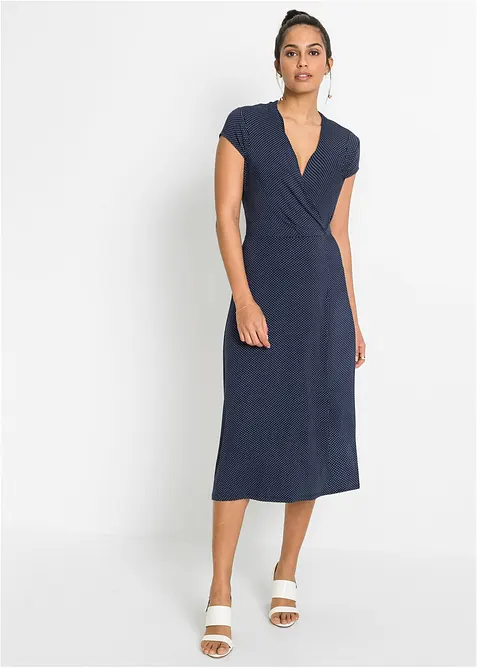 Midikjole i viskosemiks, bonprix