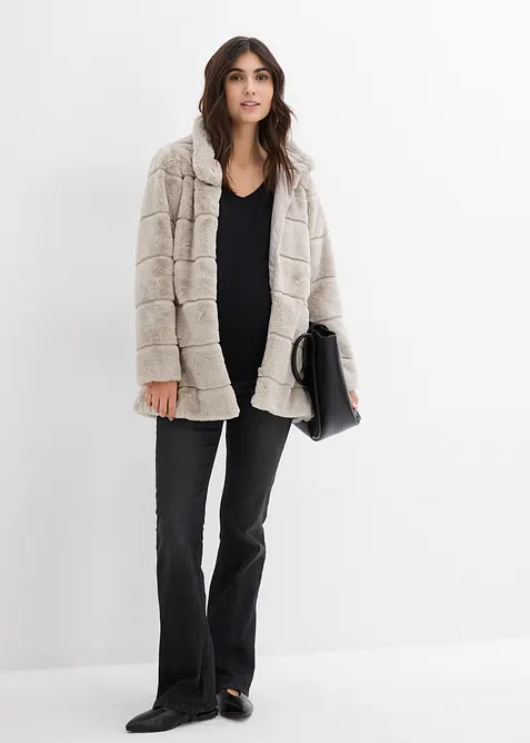 Mammajakke i fuskepels, bonprix