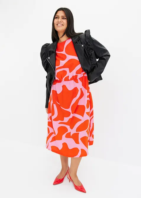 M&oslash;nstret midikjole, bonprix