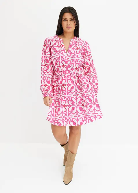 M&oslash;nstret kjole, bonprix