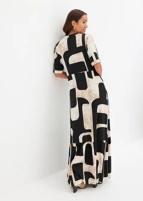 Maxikjole i myk viskosemiks, bonprix