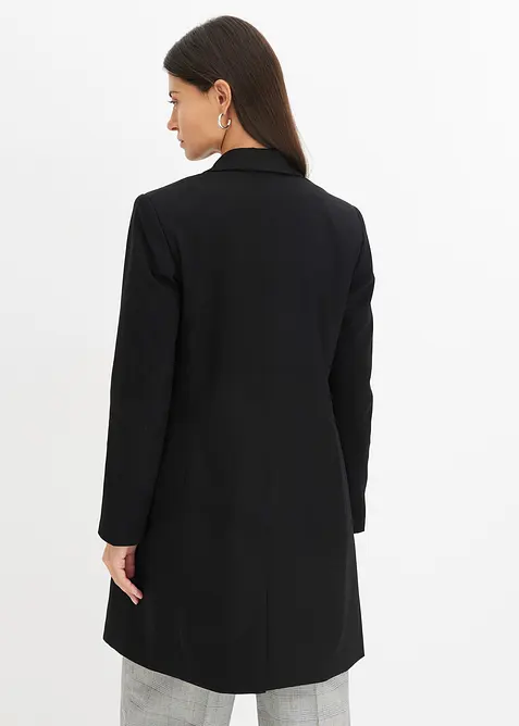 Lang blazer med V-hals, lange ermer, bonprix