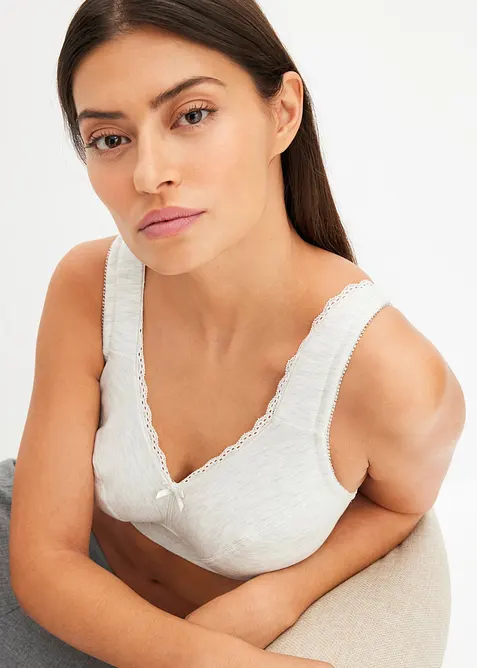 Minimizer-BH uten b&oslash;yle med &oslash;kologisk bomull (2-pack), bonprix